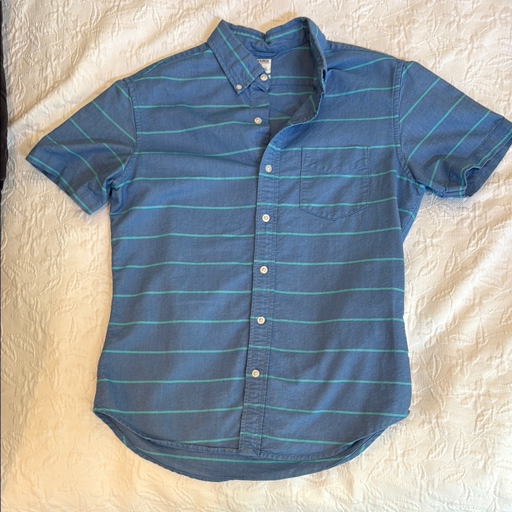 Bonobos Casual Blue and Teal Slim Fit Button-Down Shirt